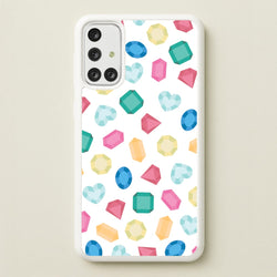 Cartoon Multicoloured Gems Pattern  - Patterns Phone Case for Galaxy A71