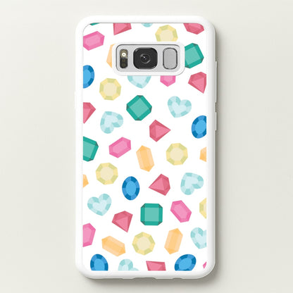 Cartoon Multicoloured Gems Pattern  - Patterns Phone Case for Galaxy S8 Plus