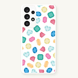 Cartoon Multicoloured Gems Pattern  - Patterns Phone Case for Galaxy A53