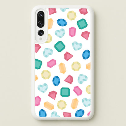 Cartoon Multicoloured Gems Pattern  - Patterns Phone Case for Huawei P20 Pro