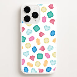 Cartoon Multicoloured Gems Pattern  - Patterns Phone Case for iPhone 11 Pro Max