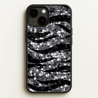 Silver Sequin Tiger Pattern  - Patterns Phone Case for iPhone 13 Mini
