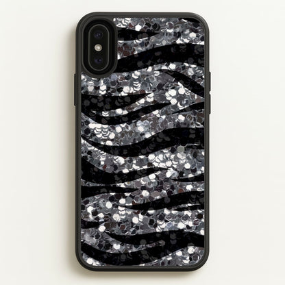 Silver Sequin Tiger Pattern  - Patterns Phone Case for iPhone XS Max