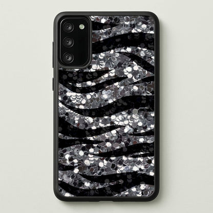 Silver Sequin Tiger Pattern  - Patterns Phone Case for Galaxy S20