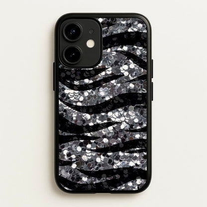 Silver Sequin Tiger Pattern  - Patterns Phone Case for iPhone 12 Mini