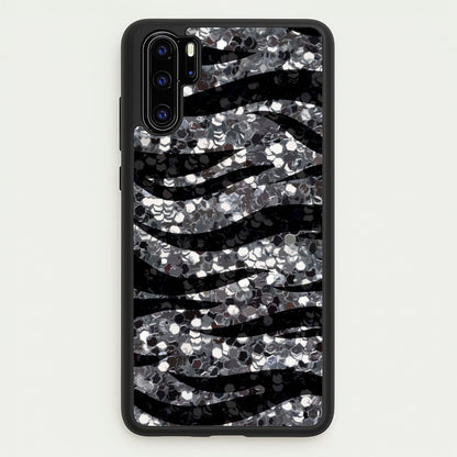 Silver Sequin Tiger Pattern  - Patterns Phone Case for Huawei P30 Pro