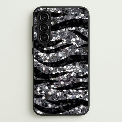 Silver Sequin Tiger Pattern  - Patterns Phone Case for Galaxy A16