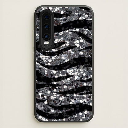 Silver Sequin Tiger Pattern  - Patterns Phone Case for Huawei P30