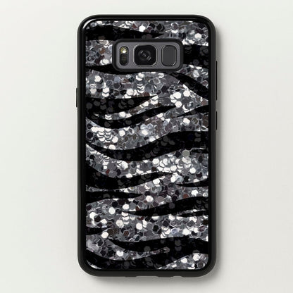 Silver Sequin Tiger Pattern  - Patterns Phone Case for Galaxy S8