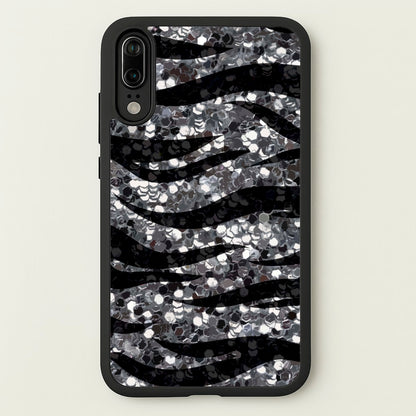 Silver Sequin Tiger Pattern  - Patterns Phone Case for Huawei P20
