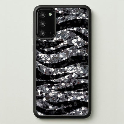 Silver Sequin Tiger Pattern  - Patterns Phone Case for Galaxy Note 20