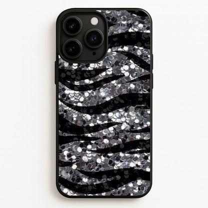 Silver Sequin Tiger Pattern  - Patterns Phone Case for iPhone 11 Pro Max