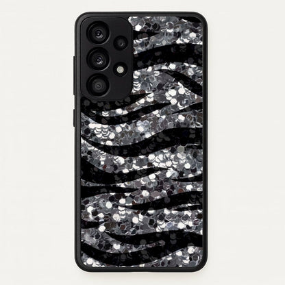 Silver Sequin Tiger Pattern  - Patterns Phone Case for Galaxy A53