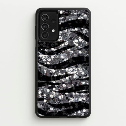 Silver Sequin Tiger Pattern  - Patterns Phone Case for Galaxy A52 / A52s