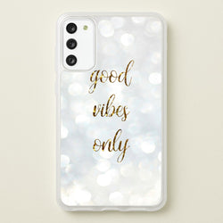 Good Vibes Only - Glittery  - Christmas Phone Case for Galaxy S20FE