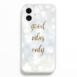 Good Vibes Only - Glittery  - Christmas Phone Case for iPhone 16 Plus
