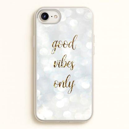 Good Vibes Only - Glittery  - Christmas Phone Case for iPhone 6 Plus / 7 Plus / 8 Plus