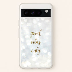 Good Vibes Only - Glittery  - Christmas Phone Case for Google Pixel 8 Pro