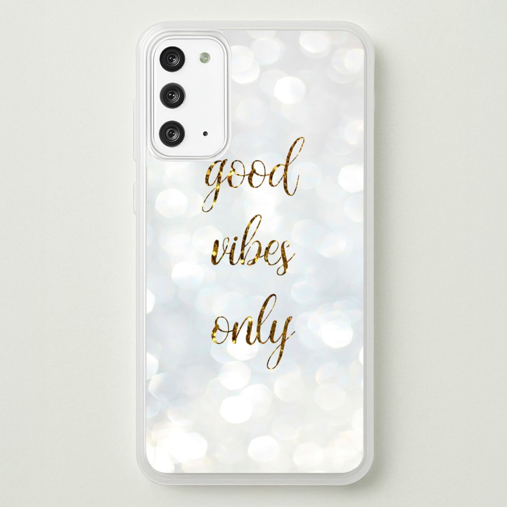 Good Vibes Only - Glittery  - Christmas Phone Case for Galaxy Note 20