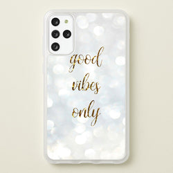 Good Vibes Only - Glittery  - Christmas Phone Case for Galaxy S20 Plus
