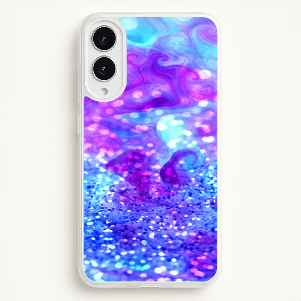 Glitter Swirl, Tumblr Stlye  -  Phone Case for Galaxy S25 Edge