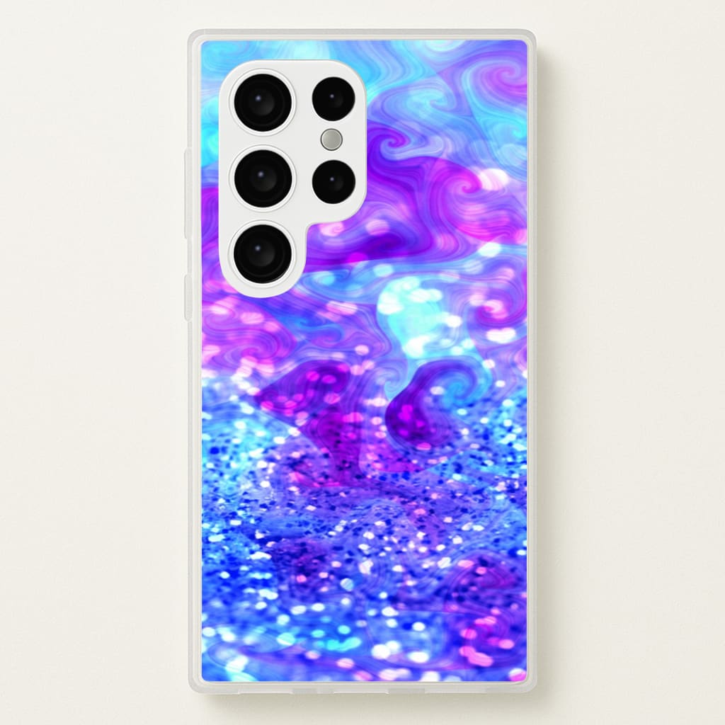 Glitter Swirl, Tumblr Stlye  -  Phone Case for Galaxy S24 Ultra