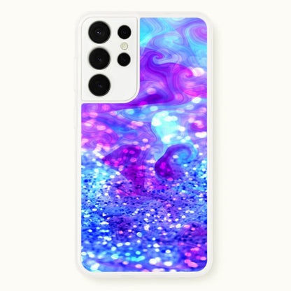 Glitter Swirl, Tumblr Stlye  -  Phone Case for Galaxy S21 Ultra