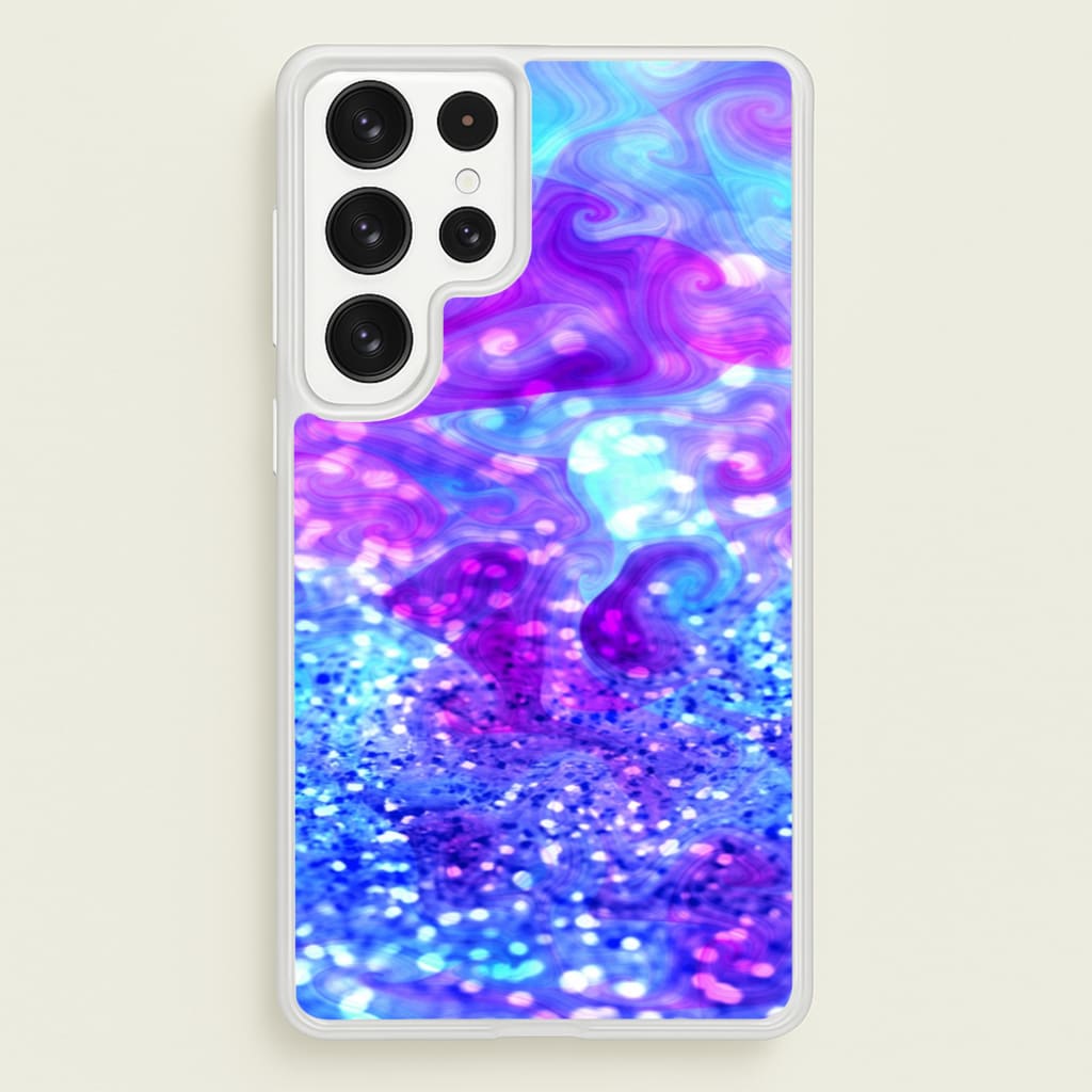Glitter Swirl, Tumblr Stlye  -  Phone Case for Galaxy S23 Ultra