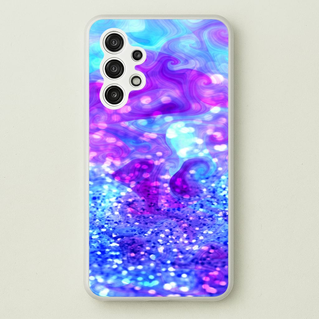 Glitter Swirl, Tumblr Stlye  -  Phone Case for Galaxy A13