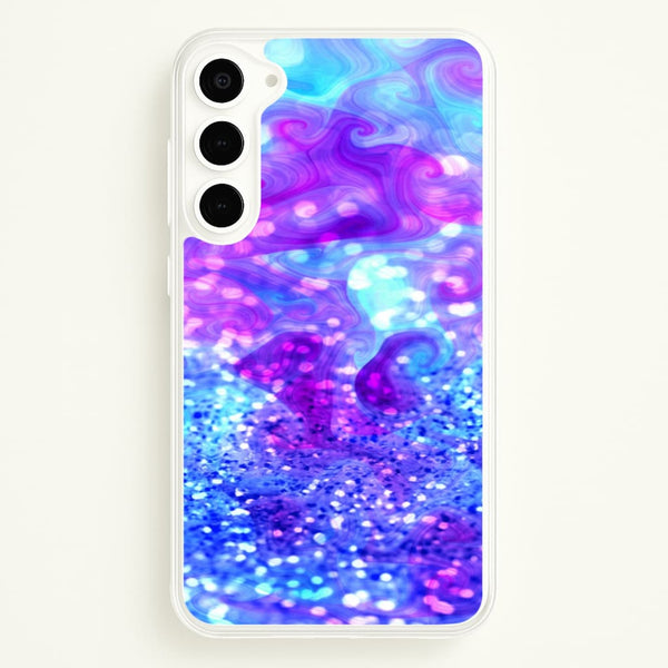 Glitter Swirl, Tumblr Stlye  -  Phone Case for Galaxy S23