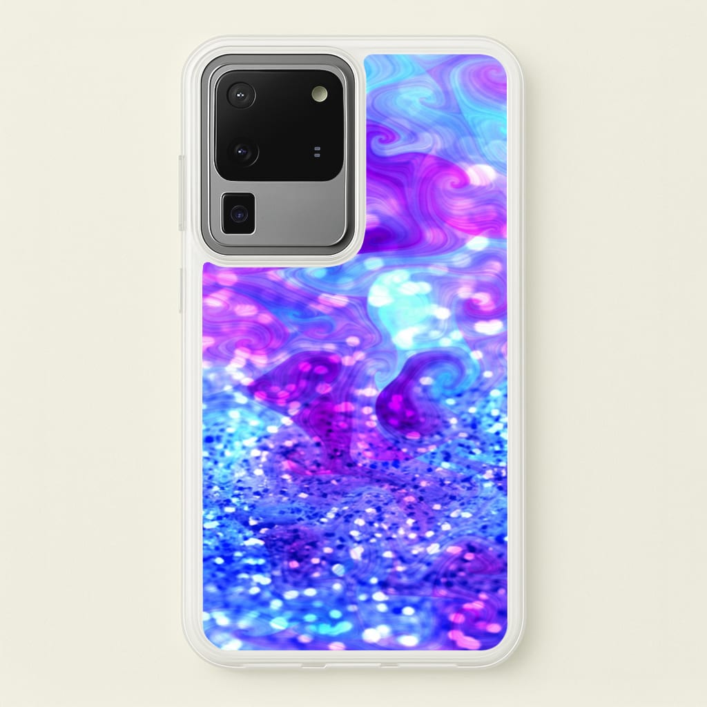 Glitter Swirl, Tumblr Stlye  -  Phone Case for Galaxy S20 Ultra