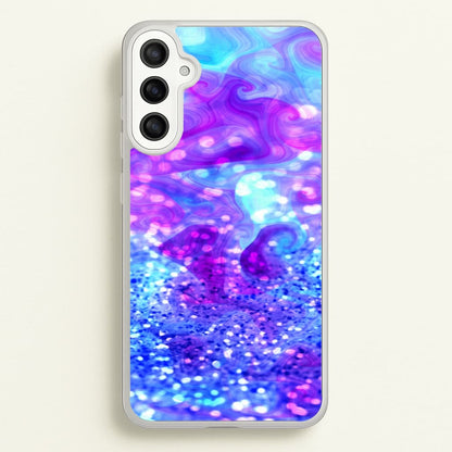 Glitter Swirl, Tumblr Stlye  -  Phone Case for Galaxy A34