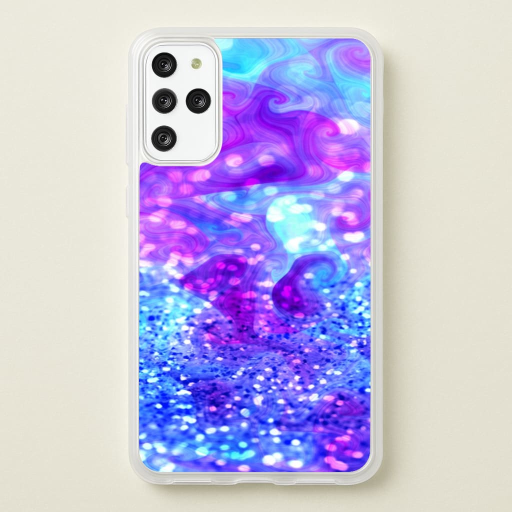 Glitter Swirl, Tumblr Stlye  -  Phone Case for Galaxy S20 Plus