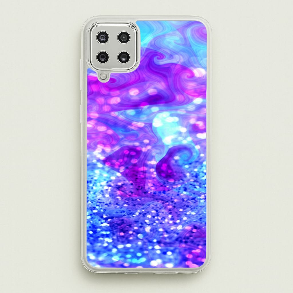 Glitter Swirl, Tumblr Stlye  -  Phone Case for Galaxy A12