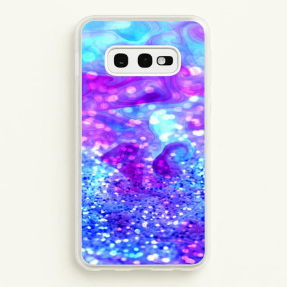 Glitter Swirl, Tumblr Stlye  -  Phone Case for Galaxy S10e