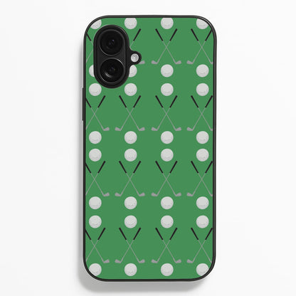 Golf clubs  - Golf Phone Case for iPhone 16 Plus