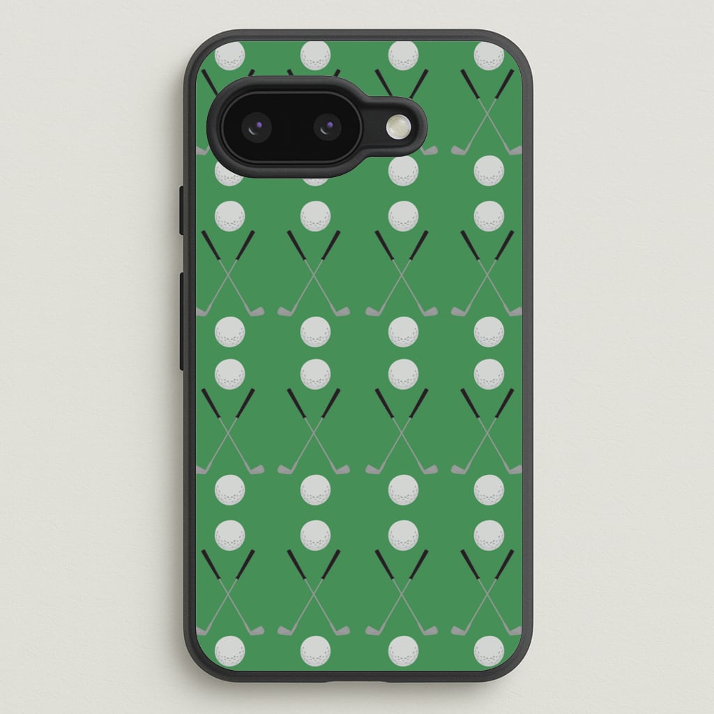 Golf clubs  - Golf Phone Case for Google Pixel 9a