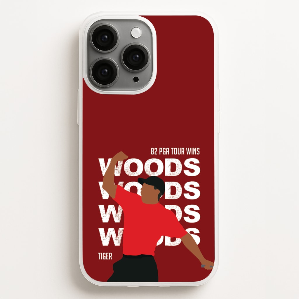 Woods Dark Red Phone Case