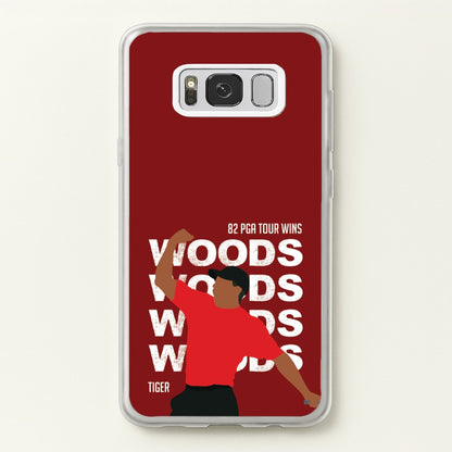 Woods Dark Red  - Golf Phone Case for Galaxy S8