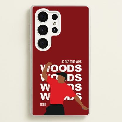 Woods Dark Red  - Golf Phone Case for Galaxy S25 Ultra