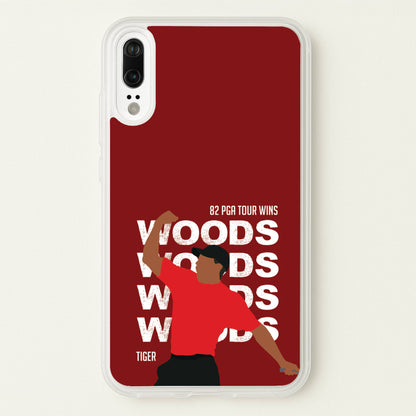 Woods Dark Red  - Golf Phone Case for Huawei P20