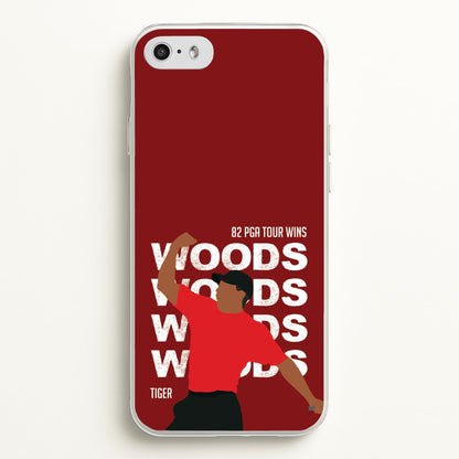 Woods Dark Red  - Golf Phone Case for iPhone 5 / 5s / SE 2016