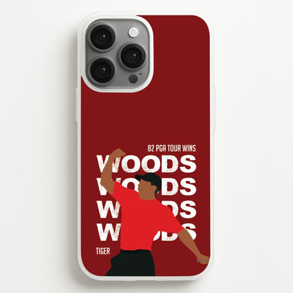 Woods Dark Red  - Golf Phone Case for iPhone 13 Pro Max