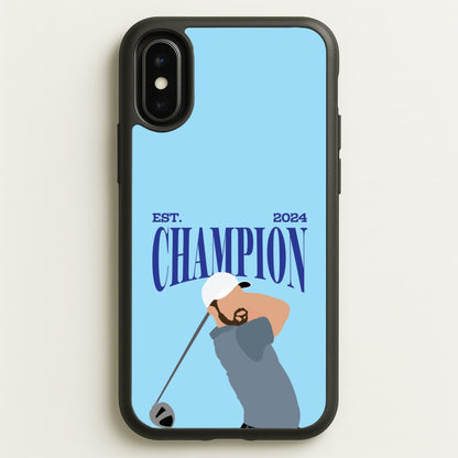 Schauffele Champion 2024  - Golf Phone Case for iPhone X / XS