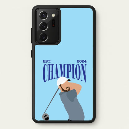 Schauffele Champion 2024  - Golf Phone Case for Galaxy Note 20 Ultra