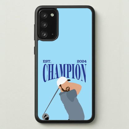 Schauffele Champion 2024  - Golf Phone Case for Galaxy Note 20