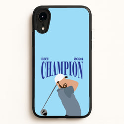 Schauffele Champion 2024  - Golf Phone Case for iPhone XR