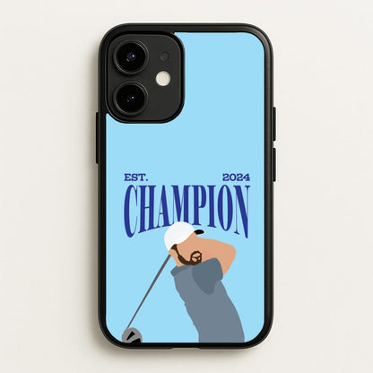 Schauffele Champion 2024  - Golf Phone Case for iPhone 12 / 12 Pro