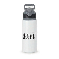 Golf Silhouettes Active Water Bottle - Black