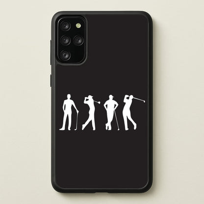 Golf Silhouettes  - Golf Phone Case for Galaxy S20 Plus